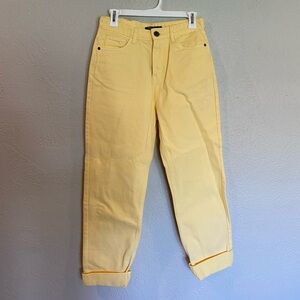 NastyGal Yellow Straight Leg Jean